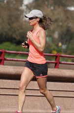 PIPPA MIDDLETON in Shorts Out Jogging in London 04/15/2015