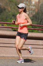 PIPPA MIDDLETON in Shorts Out Jogging in London 04/15/2015