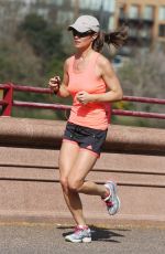 PIPPA MIDDLETON in Shorts Out Jogging in London 04/15/2015