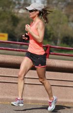 PIPPA MIDDLETON in Shorts Out Jogging in London 04/15/2015