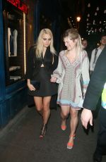 PIXIE LOTT and ALEXIS KNOX Leaves Cirque Le Soir Night Club in London