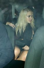 PIXIE LOTT and ALEXIS KNOX Leaves Cirque Le Soir Night Club in London