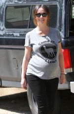Pregnanr JENNIFE LOVE HEWITT Out and About in Santa Monica
