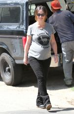 Pregnanr JENNIFE LOVE HEWITT Out and About in Santa Monica