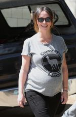 Pregnanr JENNIFE LOVE HEWITT Out and About in Santa Monica