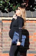 Pregnant ABIGAIL ABBEY CLANCY Heading to a Gym in London 04/27/2015