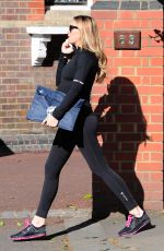 Pregnant ABIGAIL ABBEY CLANCY Heading to a Gym in London 04/27/2015