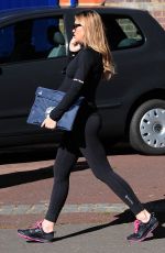 Pregnant ABIGAIL ABBEY CLANCY Heading to a Gym in London 04/27/2015