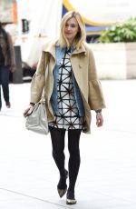 Pregnant Fearne Cotton Arrives at BBC Radio 1 in London