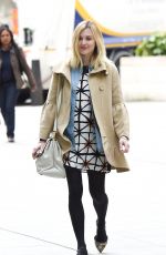 Pregnant Fearne Cotton Arrives at BBC Radio 1 in London