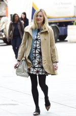 Pregnant Fearne Cotton Arrives at BBC Radio 1 in London