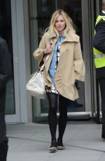 Pregnant Fearne Cotton Arrives at BBC Radio 1 in London