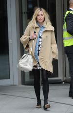 Pregnant Fearne Cotton Arrives at BBC Radio 1 in London