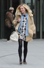 Pregnant Fearne Cotton Arrives at BBC Radio 1 in London