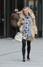 Pregnant Fearne Cotton Arrives at BBC Radio 1 in London