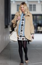 Pregnant Fearne Cotton Arrives at BBC Radio 1 in London
