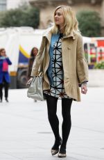 Pregnant Fearne Cotton Arrives at BBC Radio 1 in London