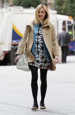 Pregnant Fearne Cotton Arrives at BBC Radio 1 in London