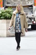 Pregnant Fearne Cotton Arrives at BBC Radio 1 in London