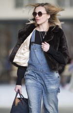 Pregnant FERANE COTTON Arrives at BBC Radio 1 in London