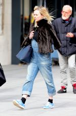 Pregnant FERANE COTTON Arrives at BBC Radio 1 in London