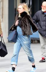 Pregnant FERANE COTTON Arrives at BBC Radio 1 in London