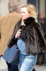 Pregnant FERANE COTTON Arrives at BBC Radio 1 in London