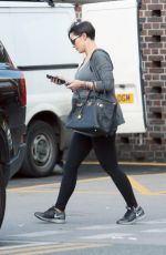 Pregnant FRANKIE SANDFORD Out and About in London 04/28/2015