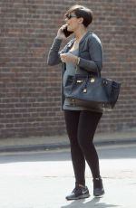 Pregnant FRANKIE SANDFORD Out and About in London 04/28/2015