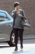 Pregnant FRANKIE SANDFORD Out and About in London 04/28/2015