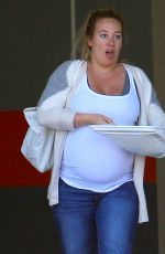Pregnant HAYLIE DUFF Out and About in Beverly Hills