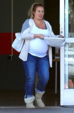 Pregnant HAYLIE DUFF Out and About in Beverly Hills
