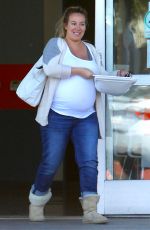 Pregnant HAYLIE DUFF Out and About in Beverly Hills