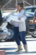 Pregnant HAYLIE DUFF Out and About in Beverly Hills