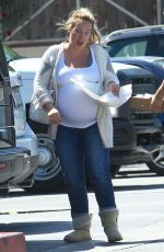 Pregnant HAYLIE DUFF Out and About in Beverly Hills