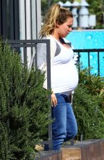 Pregnant HAYLIE DUFF Out and About in Beverly Hills