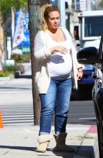 Pregnant HAYLIE DUFF Out and About in Beverly Hills