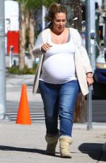 Pregnant HAYLIE DUFF Out and About in Beverly Hills