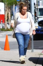 Pregnant HAYLIE DUFF Out and About in Beverly Hills