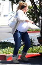 Pregnant HAYLIE DUFF Out and About in Beverly Hills