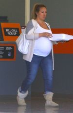 Pregnant HAYLIE DUFF Out and About in Beverly Hills