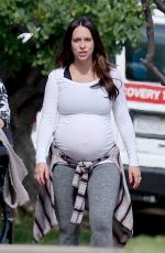 Pregnant JENNIFER LOVE HEWITT Out and About in Los Angeles 04/23/2015