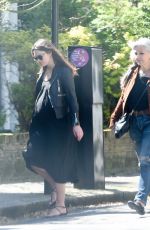 Pregnant KEIRA KNIGHTLEY Out in North London