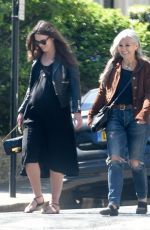 Pregnant KEIRA KNIGHTLEY Out in North London