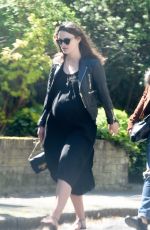 Pregnant KEIRA KNIGHTLEY Out in North London