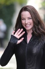 RACHEL NICHOLS on the Set of Continuum in Vancouver