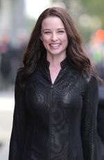 RACHEL NICHOLS on the Set of Continuum in Vancouver