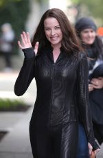 RACHEL NICHOLS on the Set of Continuum in Vancouver