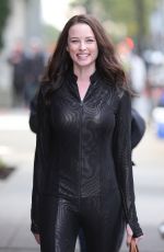 RACHEL NICHOLS on the Set of Continuum in Vancouver