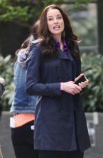 RACHEL NICOLS on the Set of Continuum in Vancouver 04/21/2015
